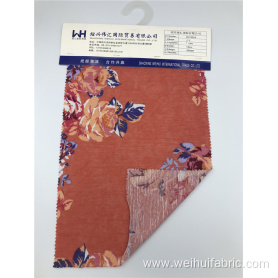 Flower Pattern Knitted Fabric 100% Polyester Fabric